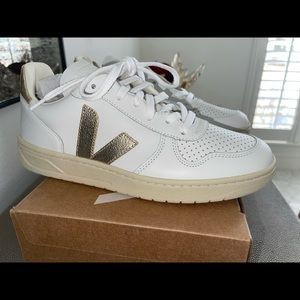 VEJA V-10 White Sneakers